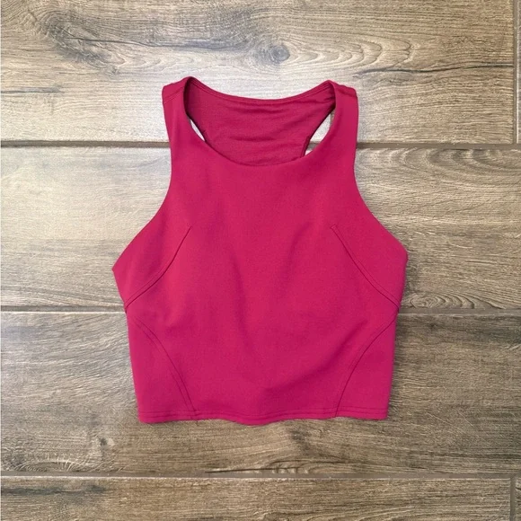 Lululemon Invigorate/Wunder Train PomegranateTank, Size 8 - Picture 2 of 4